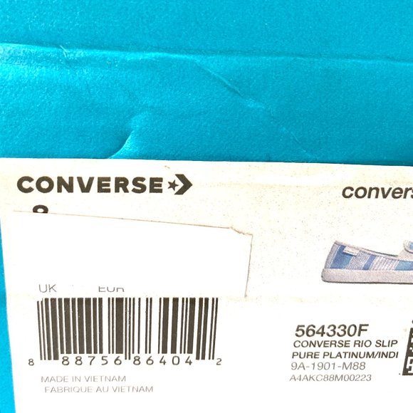 Converse Rio Slip On Blue Canvas Women’s 564330F - Picture 9 of 10